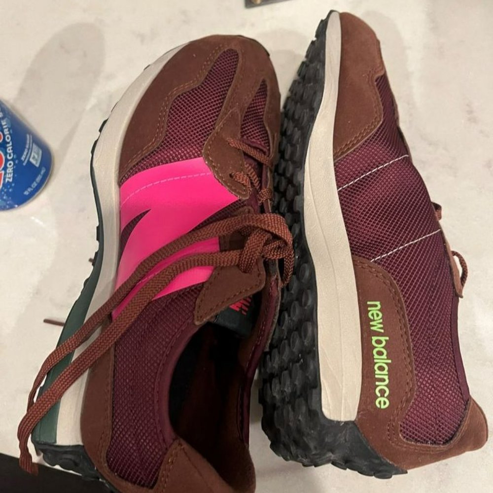 New Balance 327 Burgundy Pink-Women 7/Kids 5